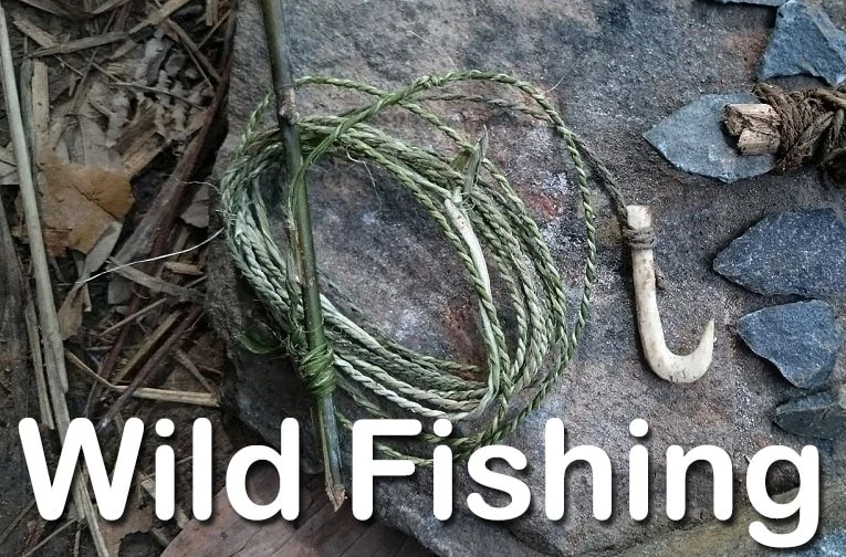 How to make fishing rod in the wild